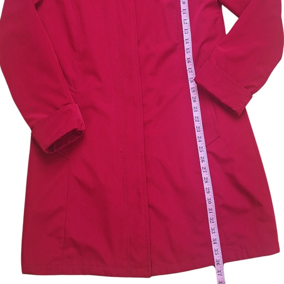 Rain Jacket Winter Raincoat Water Resistant Nautica Plaid Lining Rain Coat Sz S - Picture 8 of 12